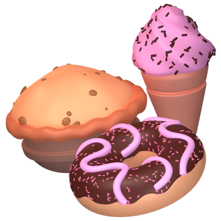 Pastel de tarta  3D Icon