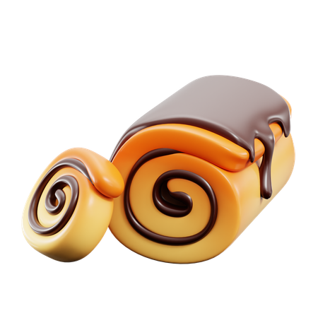 Rollo de pastel  3D Icon