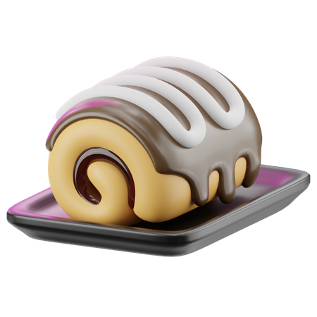 Rollo de pastel  3D Icon