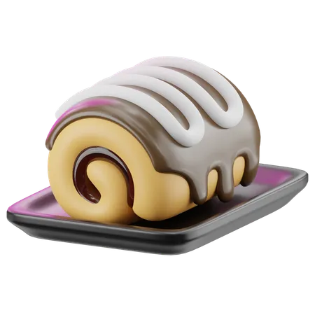 Rollo de pastel  3D Icon