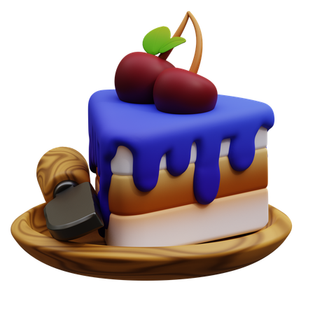 Pedazo de pastel  3D Icon