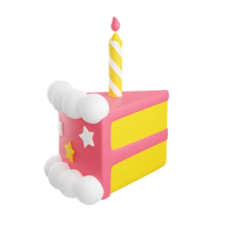 Pedazo de pastel  3D Icon