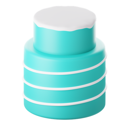 Pastel de vela  3D Icon