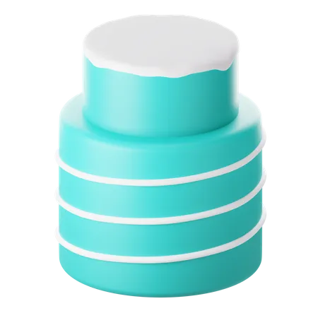 Pastel de vela  3D Icon