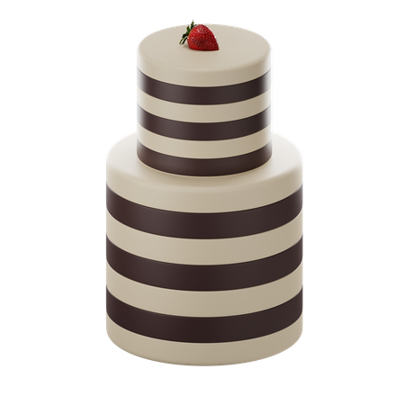 Pastel de vela  3D Icon