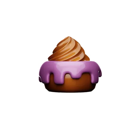 Pastelaria de chocolate  3D Icon