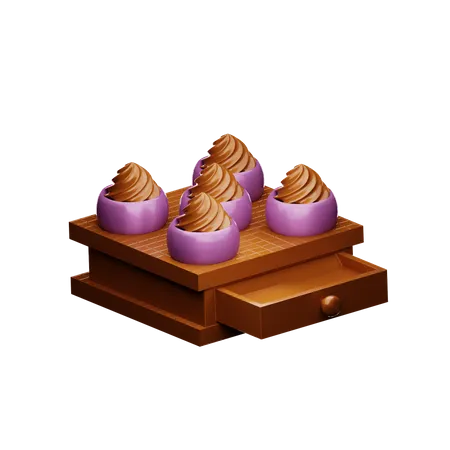 Pastelaria de chocolate  3D Icon