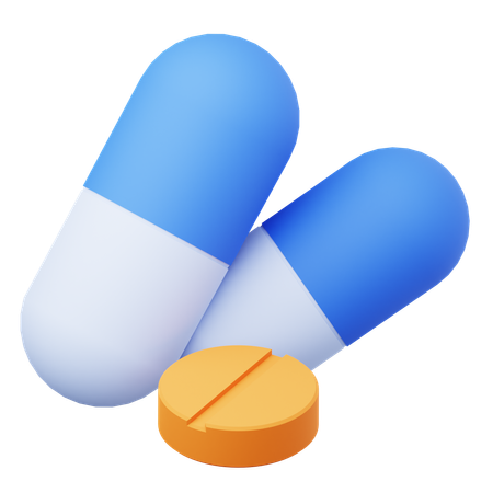 Pastillas  3D Icon