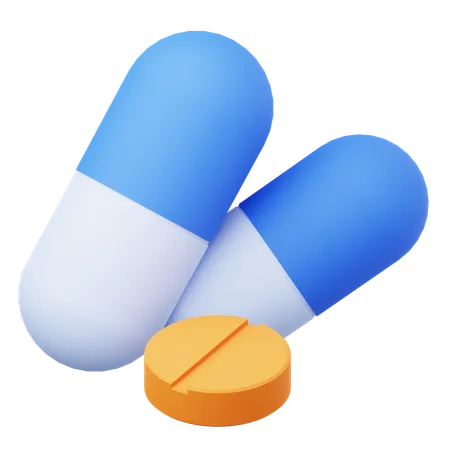 Pastillas  3D Icon