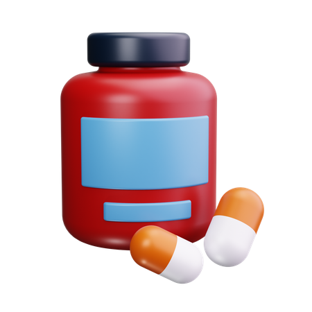 Pastillas  3D Icon