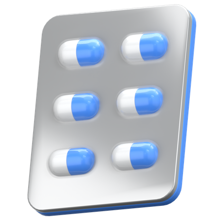 Pastillas  3D Icon