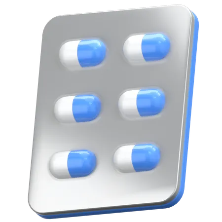 Pastillas  3D Icon