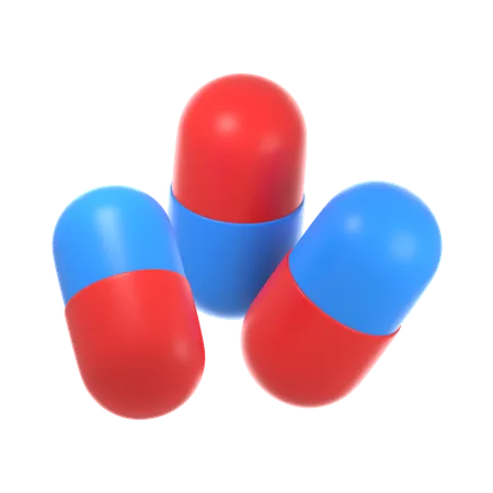 Pastillas  3D Icon