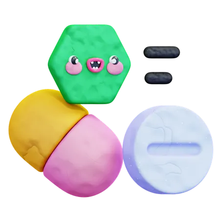 Pastillas  3D Icon