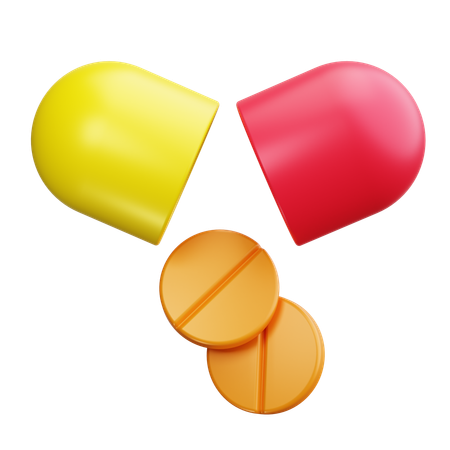 Pastillas  3D Icon