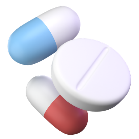 Pastillas  3D Icon