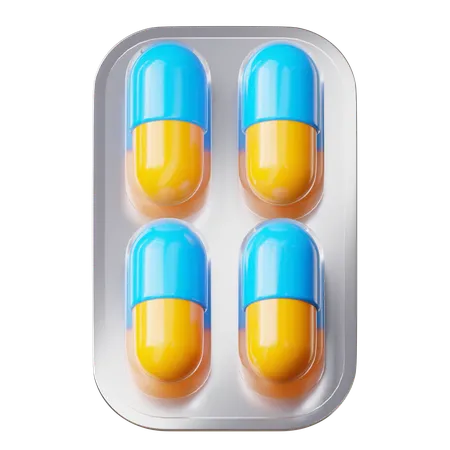 Pastillas  3D Icon