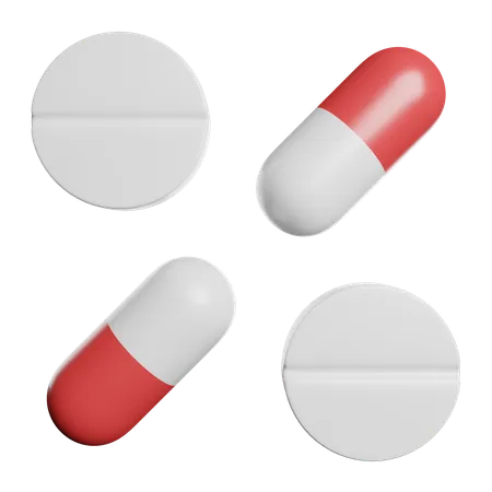 Pastillas  3D Icon