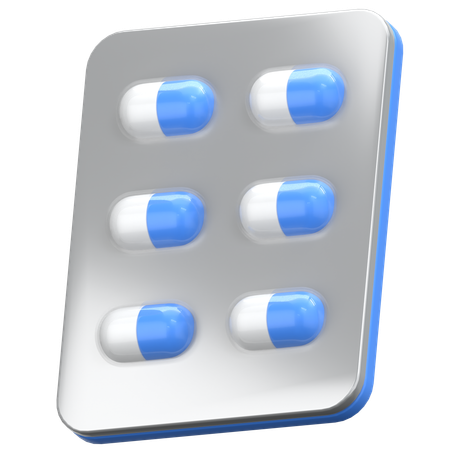 Pastillas  3D Icon