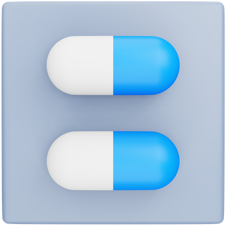 Pastillas  3D Icon