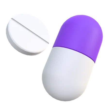 Pastillas  3D Icon