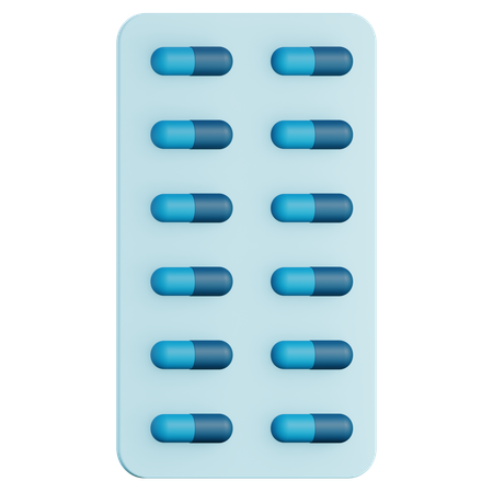 Pastillas  3D Icon