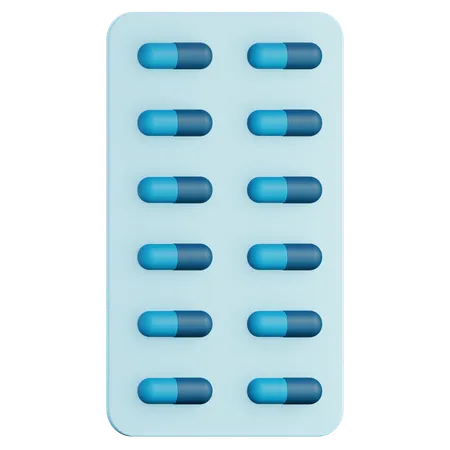 Pastillas  3D Icon