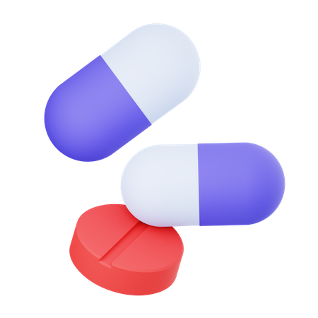 Pastillas  3D Icon