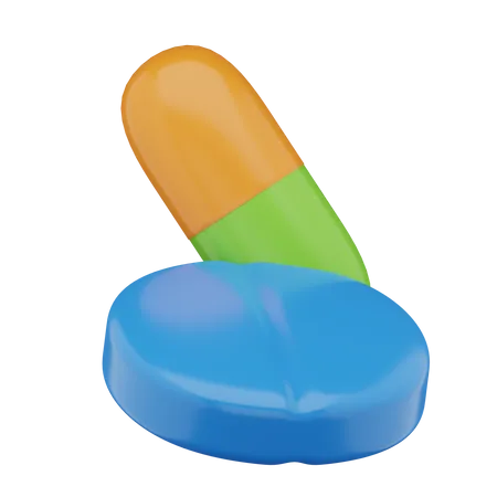 Pastillas  3D Icon