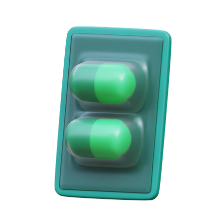 Pastillas  3D Icon