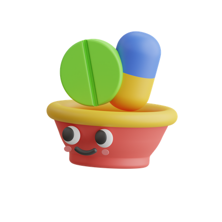 Pastillas  3D Icon