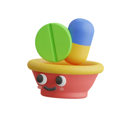 Pastillas  3D Icon