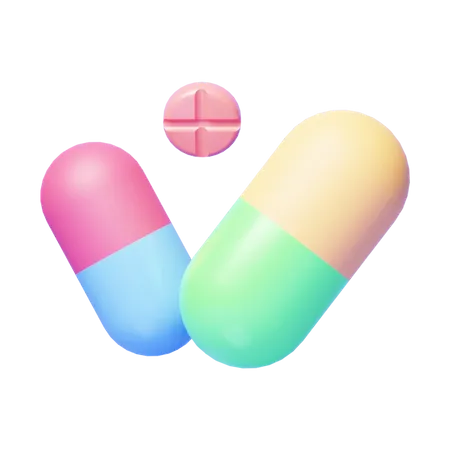 Pastillas  3D Icon