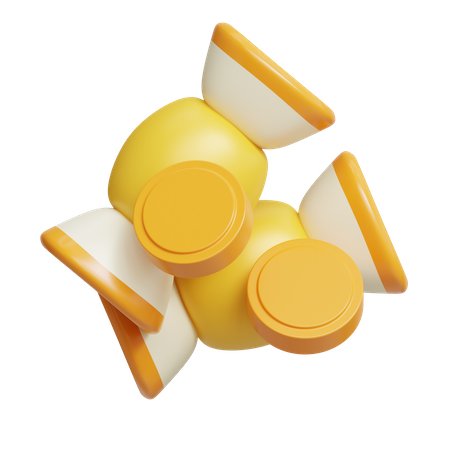 Dulces de pastillas de frutas  3D Icon