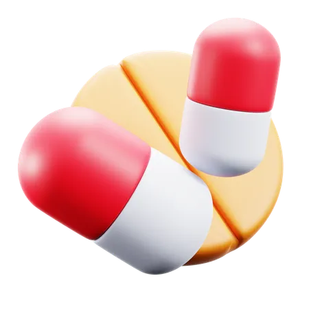 Pastillas de vitaminas  3D Icon