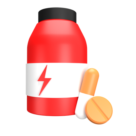 Pastillas energéticas  3D Icon