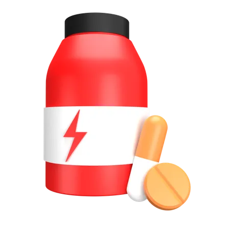 Pastillas energéticas  3D Icon