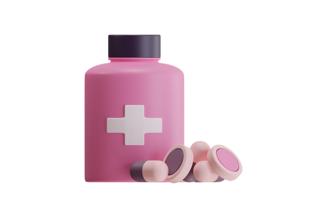 Pastillas medicas  3D Icon