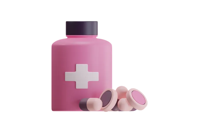 Pastillas medicas  3D Icon