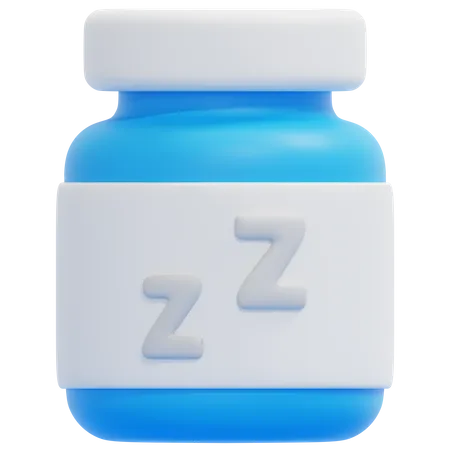 Pastillas para dormir  3D Icon