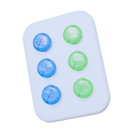 Tabletas de pastillas  3D Icon