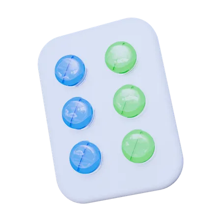 Tabletas de pastillas  3D Icon