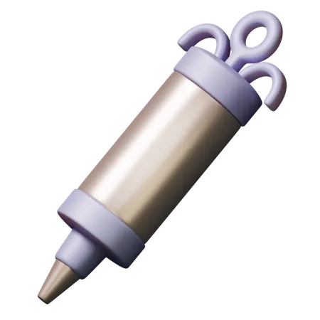 Pastry Syringe  3D Icon