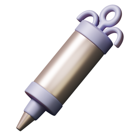 Pastry Syringe  3D Icon