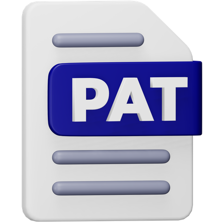 Pat File  3D Icon