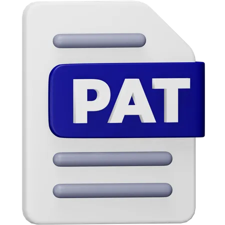 Pat File  3D Icon