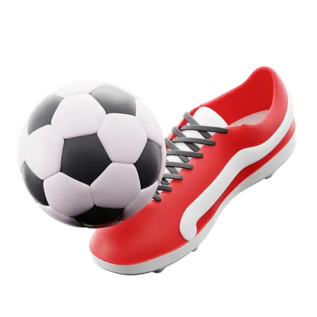 Patada de futbol  3D Icon