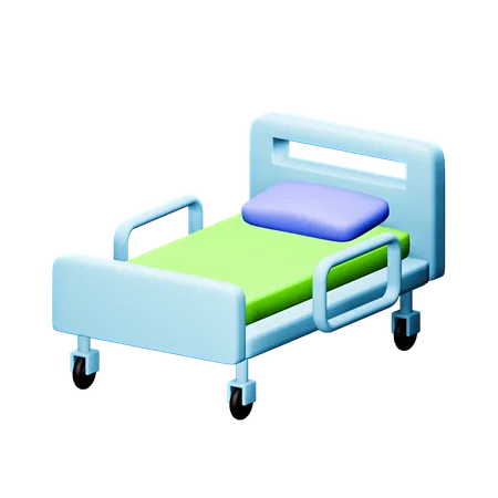 환자 침대  3D Icon