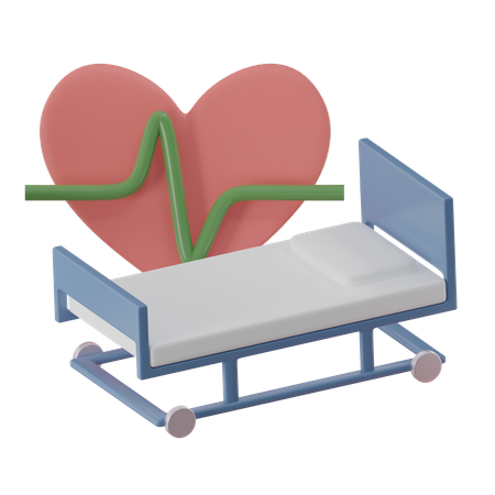 Patient Bed  3D Icon