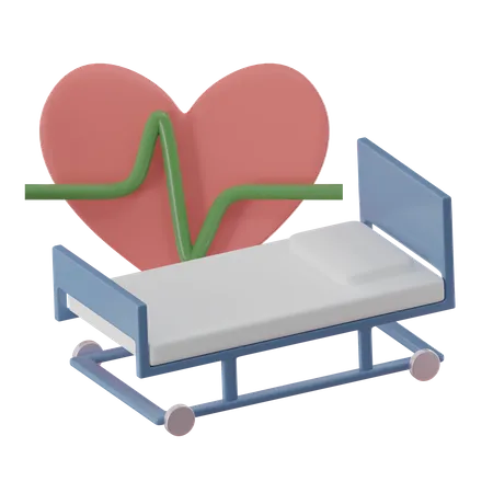 Patient Bed  3D Icon